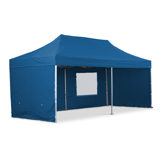 3x6 S42 Light Blue heavy duty aluminium pop up gazebo with sides