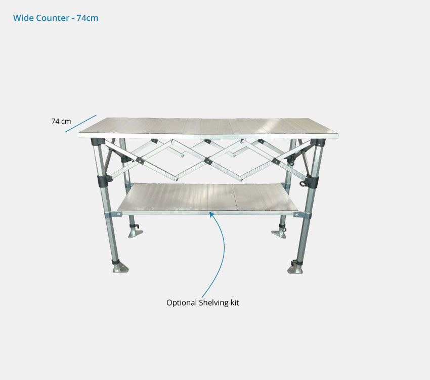 1.4m Aluminium Folding Trade Counter