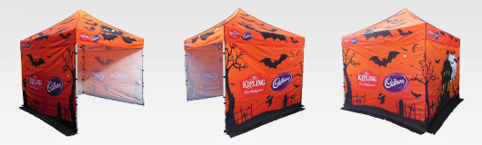 Halloween printed gazebos make for spookily good seasonal campaigns