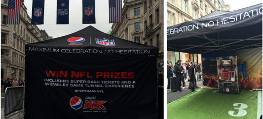 NFL comes to London with a Pepsi Max Printed Gazebo