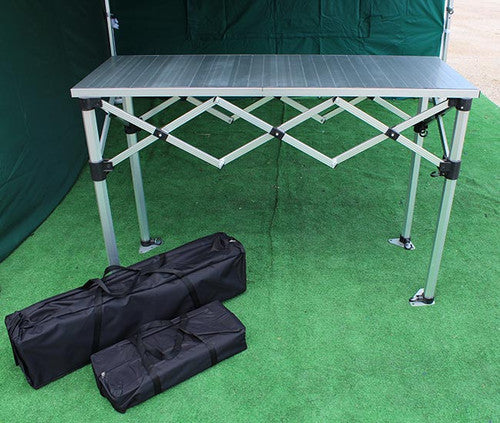 1.4m Folding Table Counter with aluminium tops