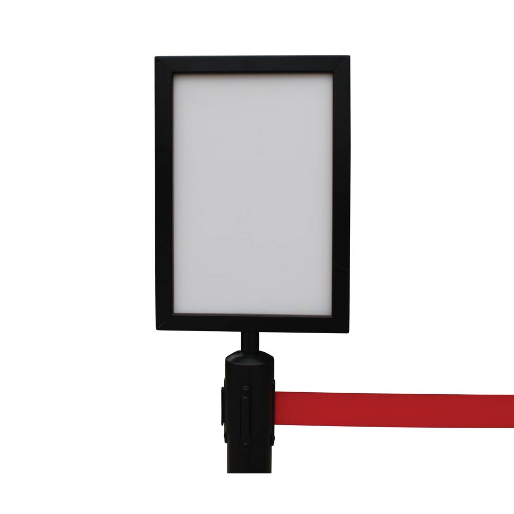 Retractable Barrier A4 Sign Holder