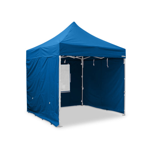 2x2 light blue Heavy duty aluminium gazebo with sides