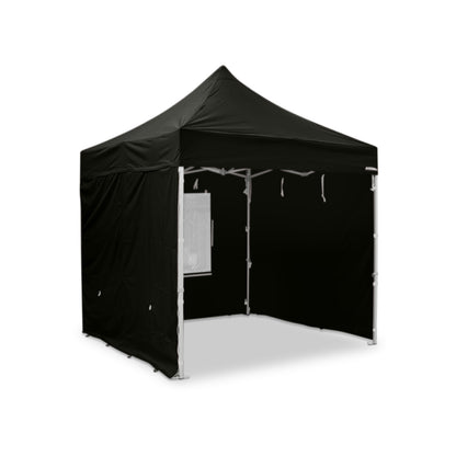 2x2 black Heavy duty aluminium gazebo with sides