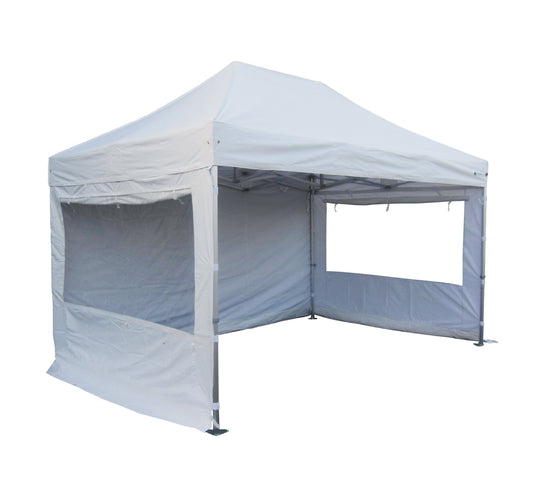 3x4.5 S50 white commercial aluminum pop up gazebo with sides