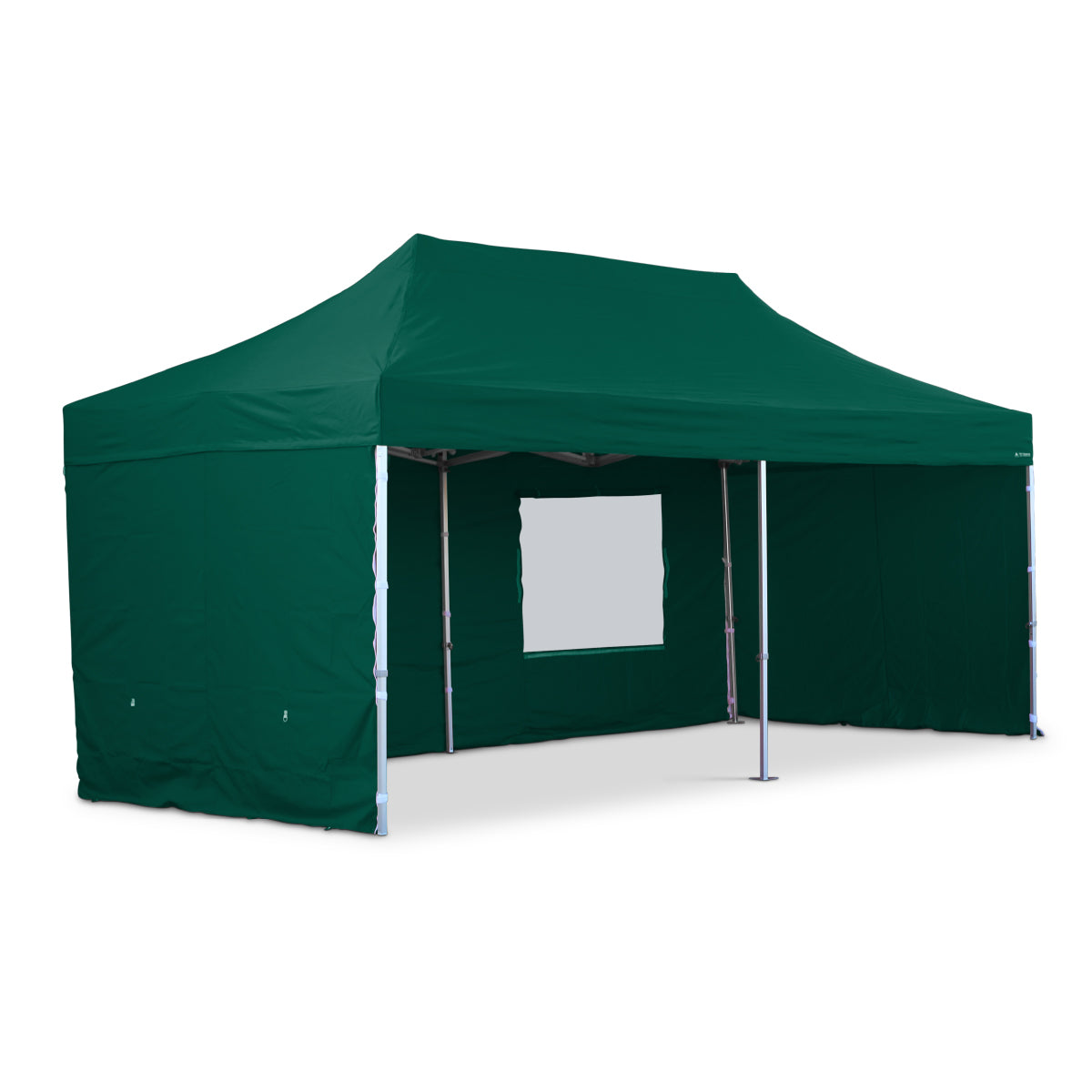 3x6 S42 Green heavy duty aluminium pop up gazebo with sides