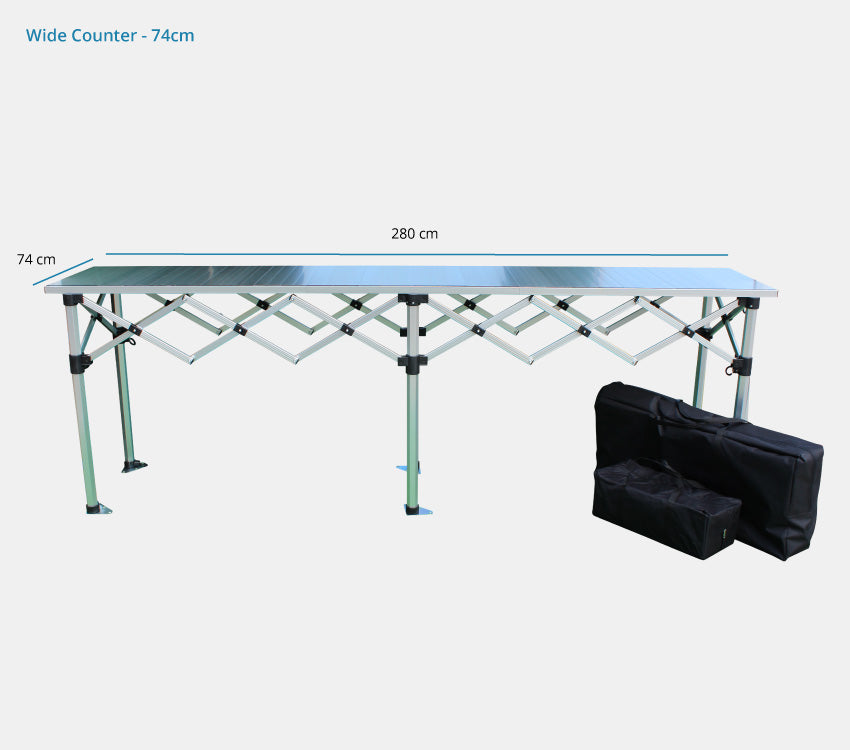 3m Aluminium Folding Trade Counter
