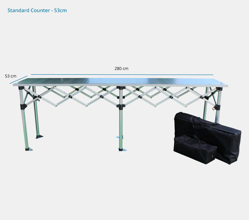 3m Aluminium Folding Trade Counter