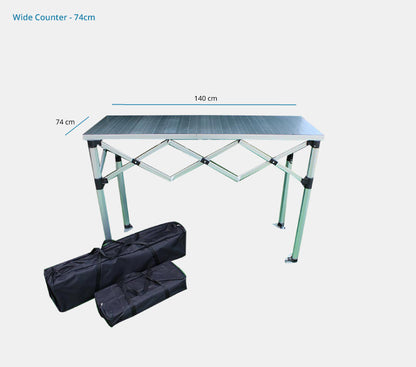 1.4m Aluminium Folding Trade Counter