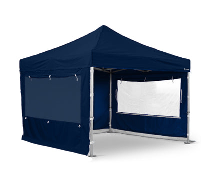 4x4 S50 Navy Blue Commercial Aluminium Pop Up Gazebo with sides