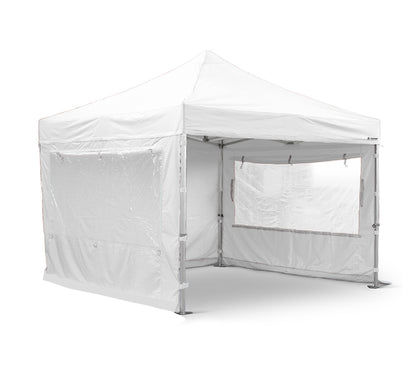 4x4 S50 White Commercial Aluminium Pop Up Gazebo with sides