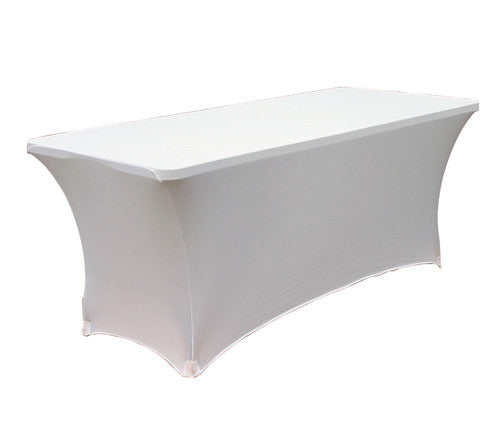 White stretch Tablecloth