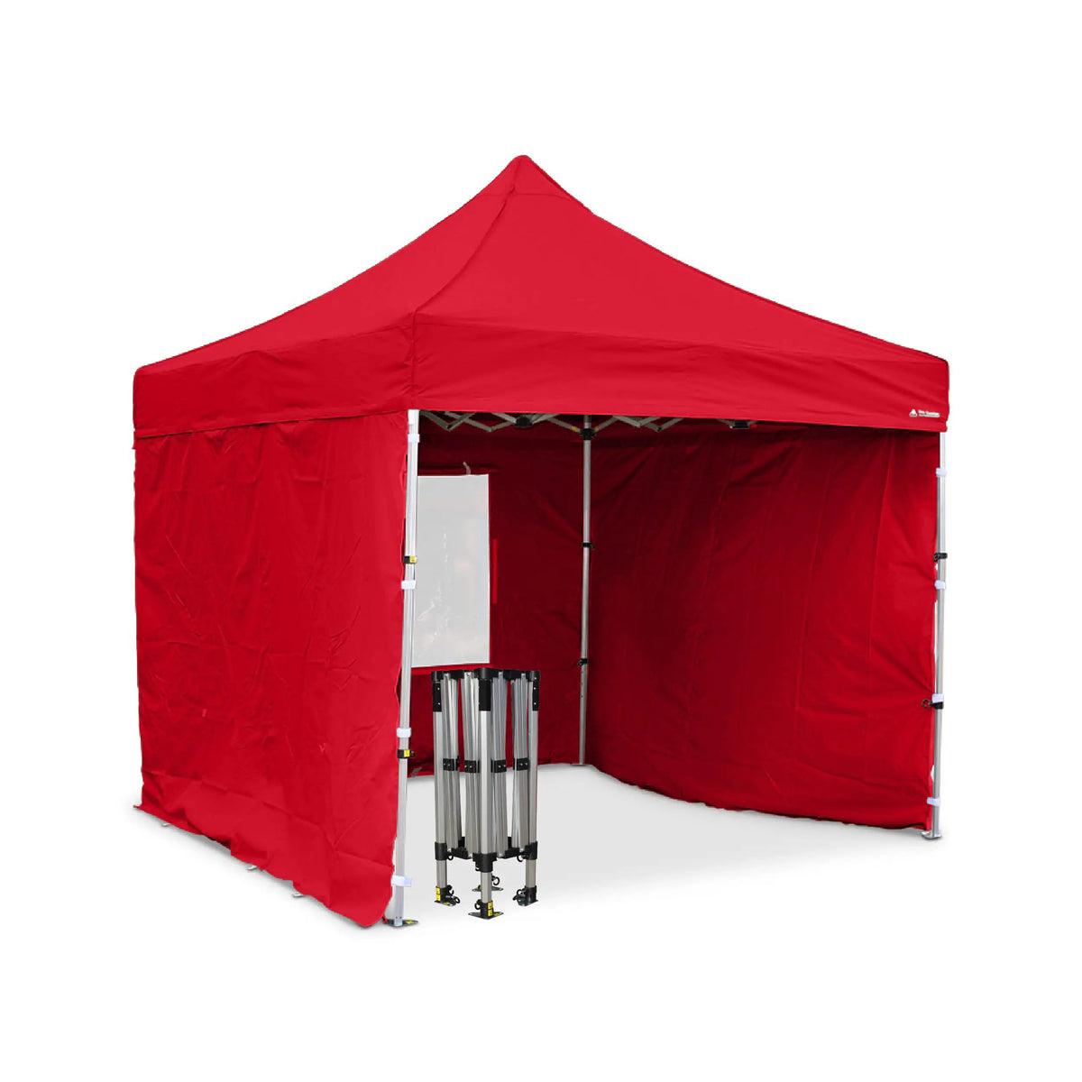 Compact Aluminium lightweight pop‑up gazebo for mobile traders and limited storage spaces