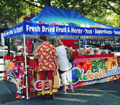 Fully printed half wall gazebo