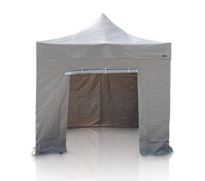 S30 lite pop up gazebo with the doorway rolled up