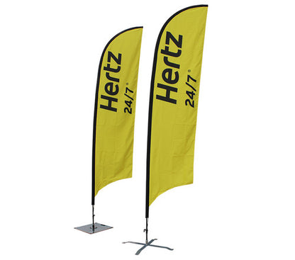 3.5m Feather flags Hertz