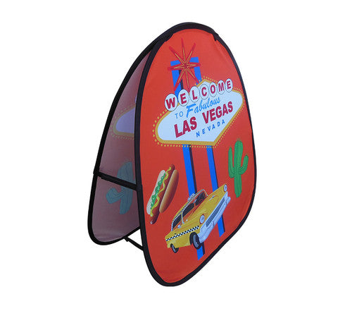 Upright pop up banner