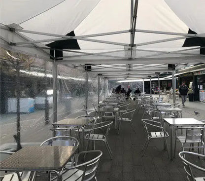 Gazebo clear full window sidewalls