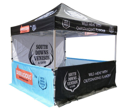 Printed gazebo with printed halfwalls