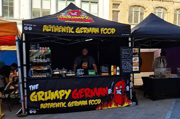 Printed gazebo for festivals